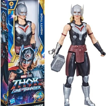 Marvel Avengers Titan Hero Series Mighty Thor Toy, 12-Inch-Scale Thor: Love and Thunder Figure with Accessory, Toys for Kids Ages 4 and Up