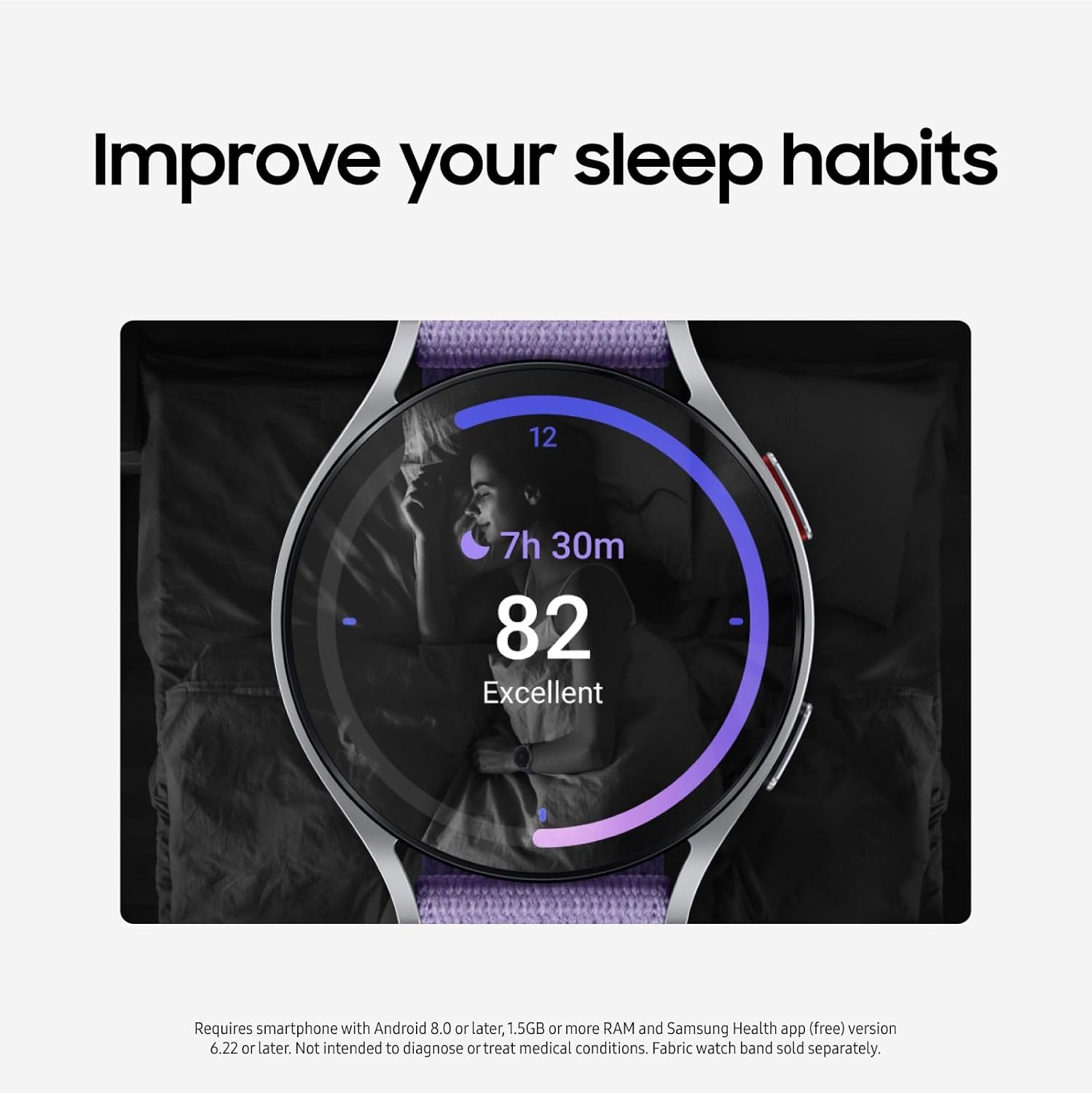 SAMSUNG Galaxy Watch 6 40mm Bluetooth Smartwatch w/ Fitness Tracker, Personalized HR Zones, Advanced Sleep Coaching, Heart Monitor, BIA Sensor, US Version, Graphite (Renewed) - Image 2