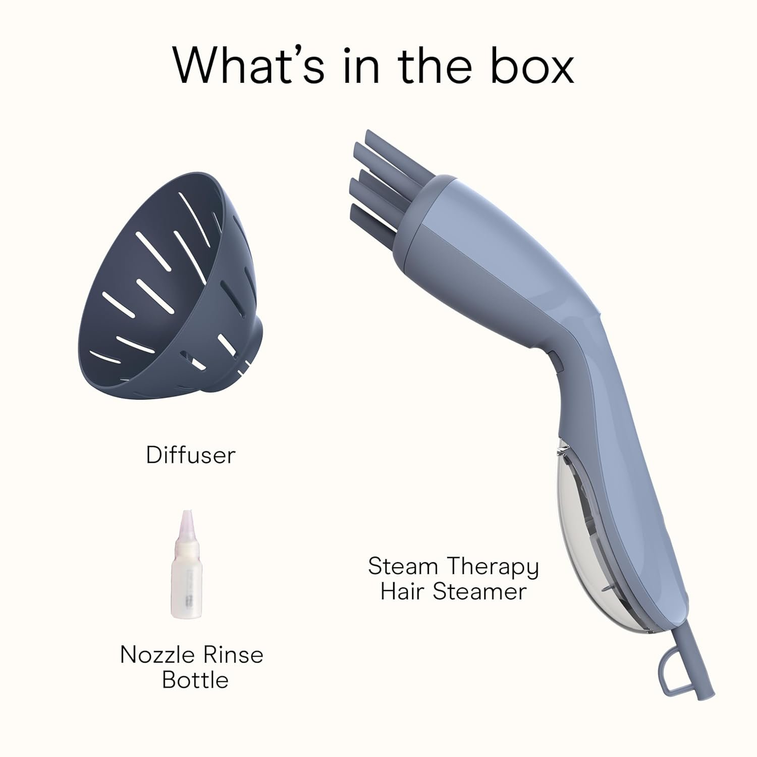 Infiniti PRO CONAIR Steam Therapy Hair Steamer, Portable Hair Steamer with 7" Diffuser Attachment, 30-Second Heat-Up, Penetrating Steam Helps Detangle, Reshape, and Volumize Curls, Blue - Image 8