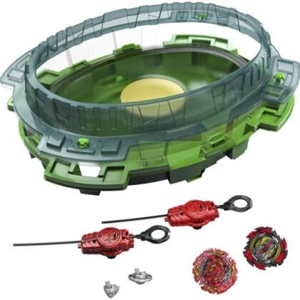 Beyblade Burst QuadDrive Interstellar Drop Battle Set, Set Stadium, 2 Battling Tops and 2 Launchers, Toys for 8 Year Old Boys & Girls & Up