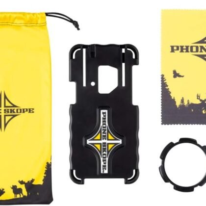 Phone Skope Complete Digiscoping Kit: Ideal Scope Camera for Hunting/Birding/Stargazing - Phone Scope Adapter Kit Includes Phone Scope Mount Case, Eyepiece Adapter, Lens Cloth - Fits Most Smartphones