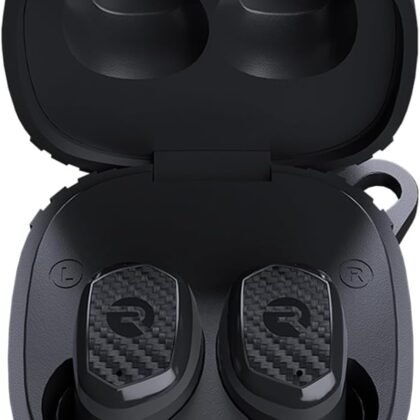 Raycon Impact Earbuds Military-Grade Impact Resistant, IP67 Bluetooth Earbuds with Stereo Sound, 90 Hours of Battery Life, Active Noise Cancellation (Black)