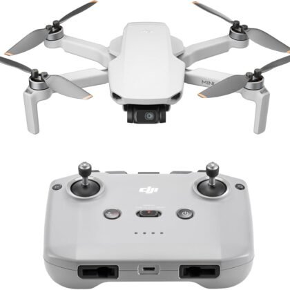 DJI Mini 4K, Drone with 4K UHD Camera for Adults, Under 249 g, 3-Axis Gimbal Stabilization, 10km Video Transmission, Auto Return, Wind Resistance, 1 Battery for 31-Min Max Flight Time, Intelligent