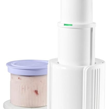 Cuisinart FastFreeze 5-in-1 Ice Cream, Sorbet, Milkshakes, Slushies and Mix-In Frozen Dessert Maker, Compact Machine, Easy to Use, Includes 3 Mixing Cups with Lids, ICE-FD10