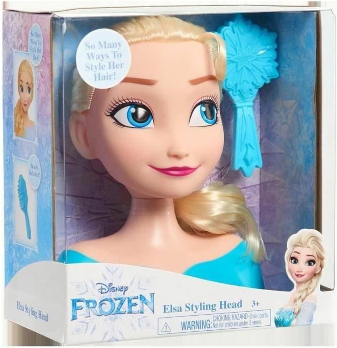 Frozen Disney Elsa Styling Mini Head 7 Inches - Image 6