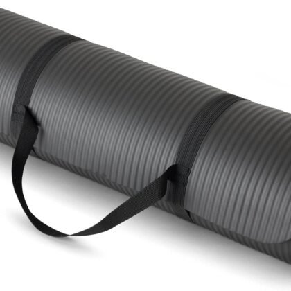 Amazon Basics Extra Thick Exercise Yoga Mat with Carrying Strap