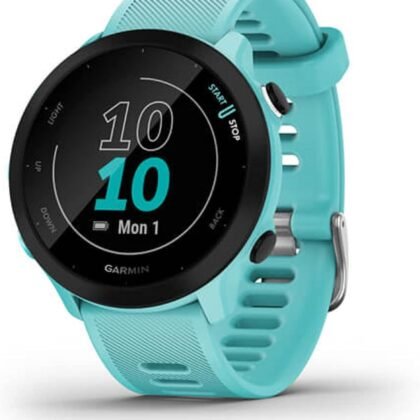 Garmin Forerunner 55, GPS Running Watch with Daily Suggested Workouts, Up to 2 Weeks of Battery Life, Aqua