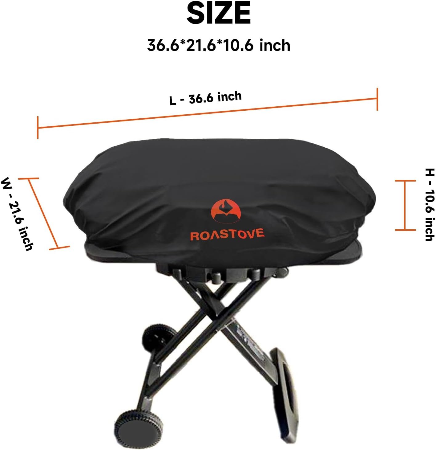 Roastove 600D PVC Waterproof Grill Cover Compatible with Coleman Roadtrip LX/LXX/LXE/285 and Compatible with Smoke Hollow 205 Grills - Image 3