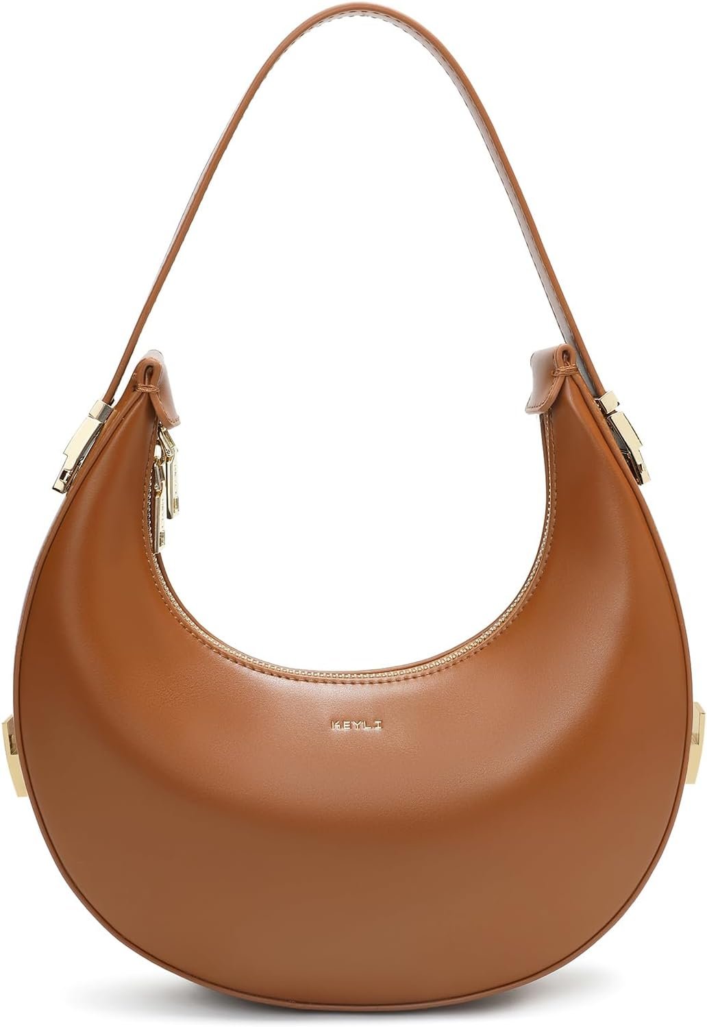 Keyli Shoulder Bag for Women 3 Ways Adjust Strap Clutches Hobo Purses Fashionable Casual Tote Handbags with 2 Zipper Closure