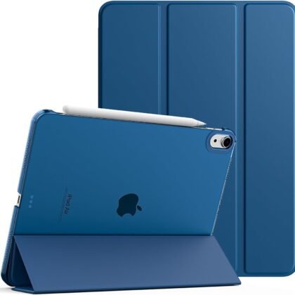 TiMOVO for iPad Air 11 Inch Case (M3/M2-2025/2024), iPad Air 5th Generation 2022/4th Gen 2020 10.9 Inch, Slim Hard Translucent Back Cover, Support Auto Wake/Sleep, Abyss Blue