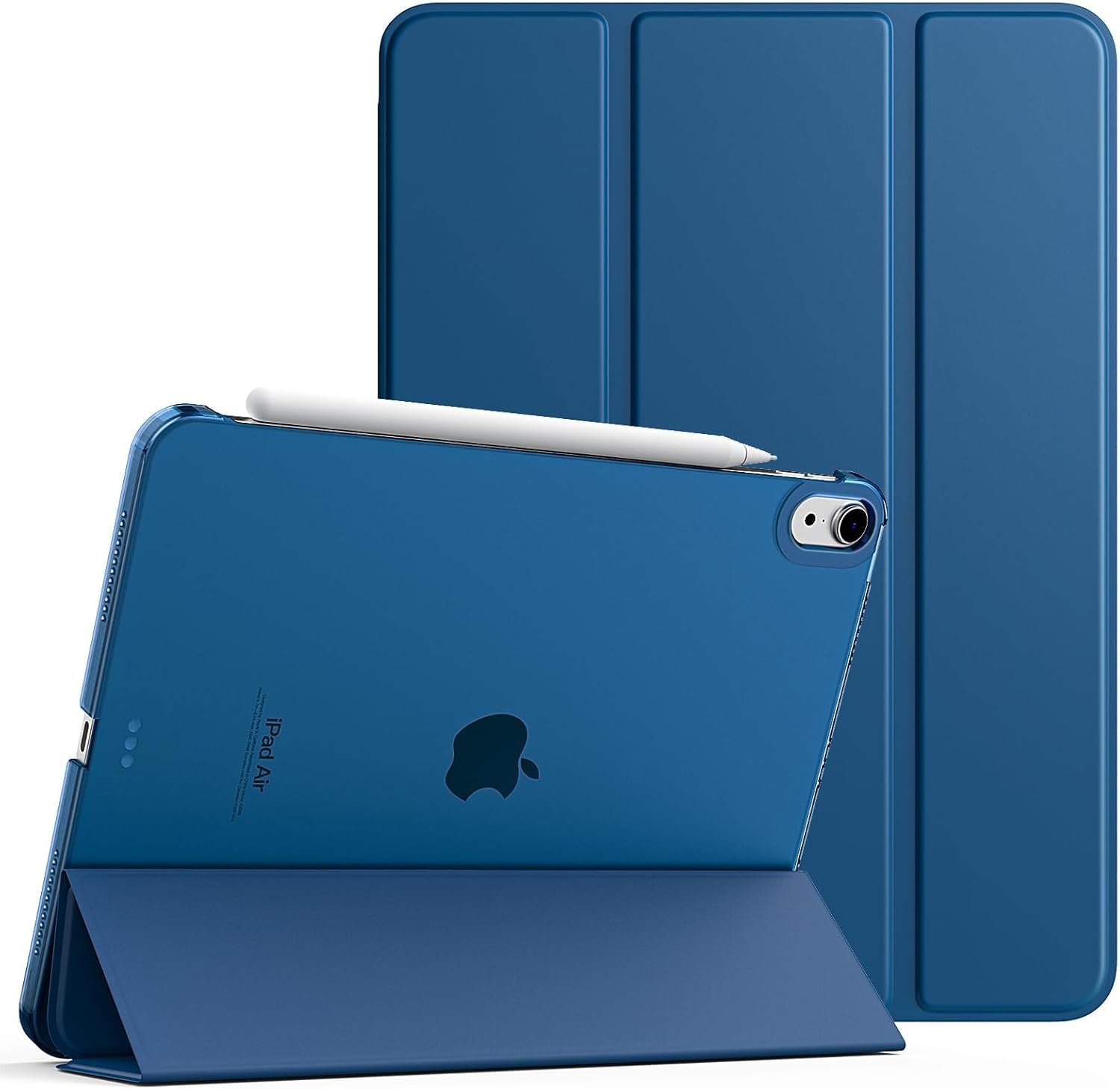 TiMOVO for iPad Air 11 Inch Case (M3/M2-2025/2024), iPad Air 5th Generation 2022/4th Gen 2020 10.9 Inch, Slim Hard Translucent Back Cover, Support Auto Wake/Sleep, Abyss Blue
