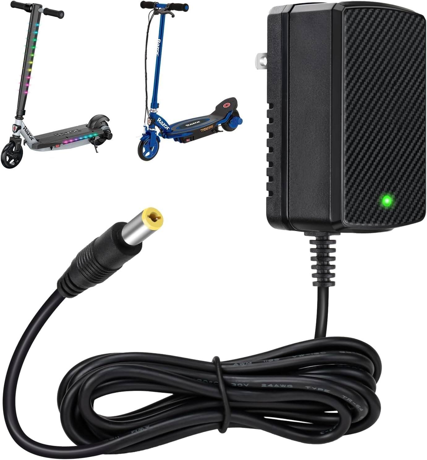 12v 1000mA Charger for Razor Power Core 90 E90 E95 95 Electric Scooter EPunk XLR8R MX125 Dirt Rocket Kidzon Bumper Car Razor Electric Ride On