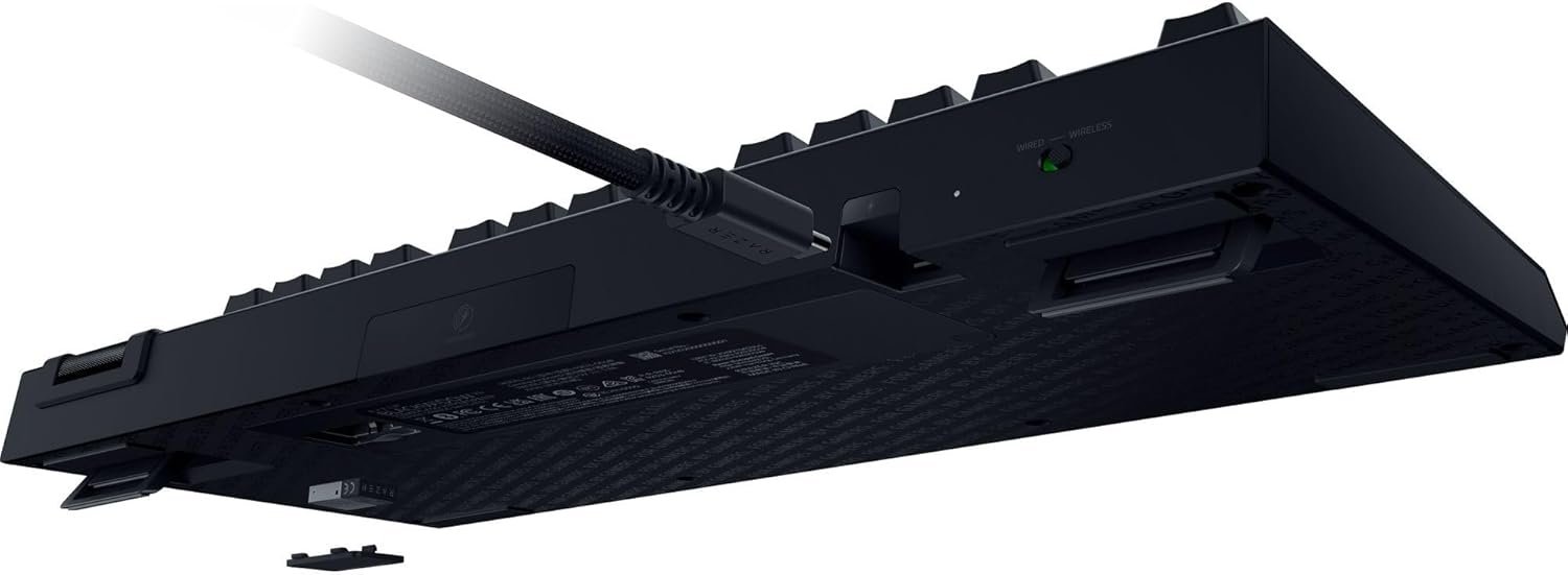 Razer BlackWidow V4 TKL HyperSpeed Wireless Hot Swappable Gaming Keyboard: Orange Tactile Switches - Wireless & Bluetooth - Multi-Function Roller & Control Buttons - Chroma RGB - Long Battery Life - Image 10