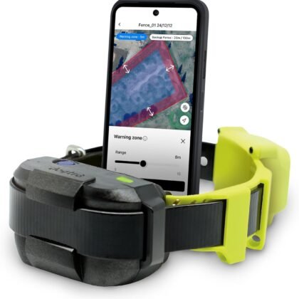 Dogtra GPS Fence – No Subscription, Custom Wireless Dog Fence with App, Smart Guidance & Return Reminder Tone/Vibration/Correction, IPX9K Waterproof Rechargeable Collar, Safe Freedom for Dogs 15 Lbs+