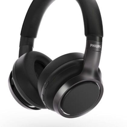 Philips H9505 Hybrid Active Noise Canceling (ANC) Over Ear Wireless Bluetooth Pro-Performance Headphones with Multipoint Bluetooth Connection