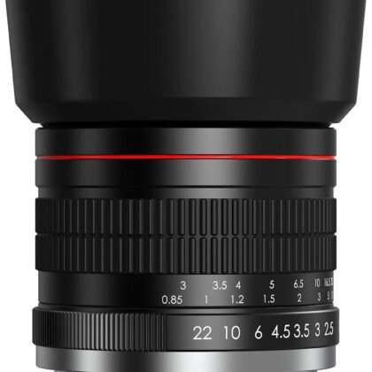 85mm f1.8 Portrait Lens - EF Lens for Canon, Manual Focus (MF) for Canon EOS Rebel T8i T7i T7 T6 T6s T6i SL3 SL2 90D 80D 77D 4000D EOS-1D X Mark III/II, 5D Mark IV, 6D Mark II etc (EF Mount)