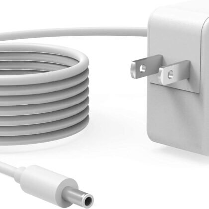 24V Power Cord Fit for Google-Nest-Hub-Max Display Speaker AC Charger Supply Adapter (Not Fit for Google Nest Hub, Home Hub Speaker)