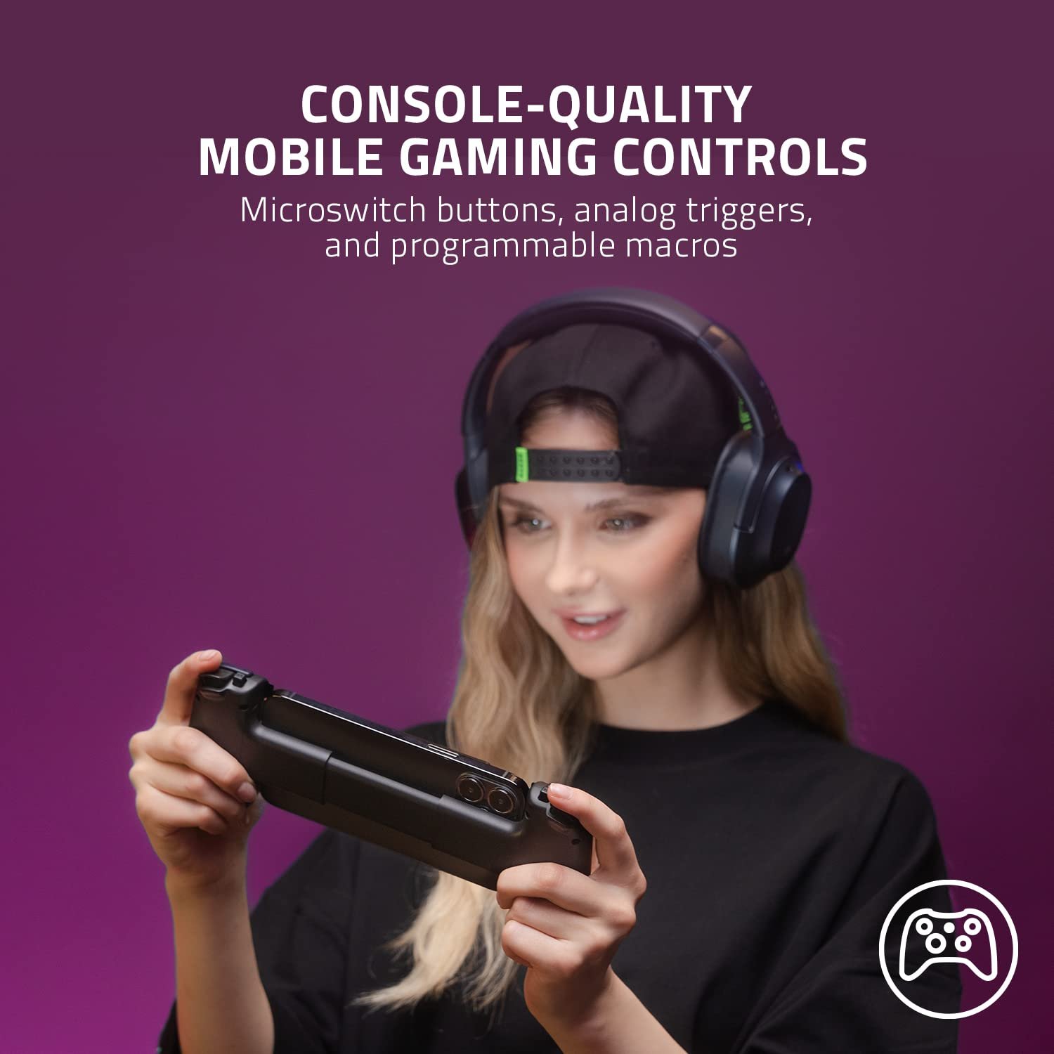 Razer Kishi V2 Mobile Gaming Controller for iPhone (Lightning): Console Quality Controls - Universal Fit w/ Extendable Bridge - Stream PC, Xbox, PlayStation Games - Customizable Triggers - Ergonomic - Image 2