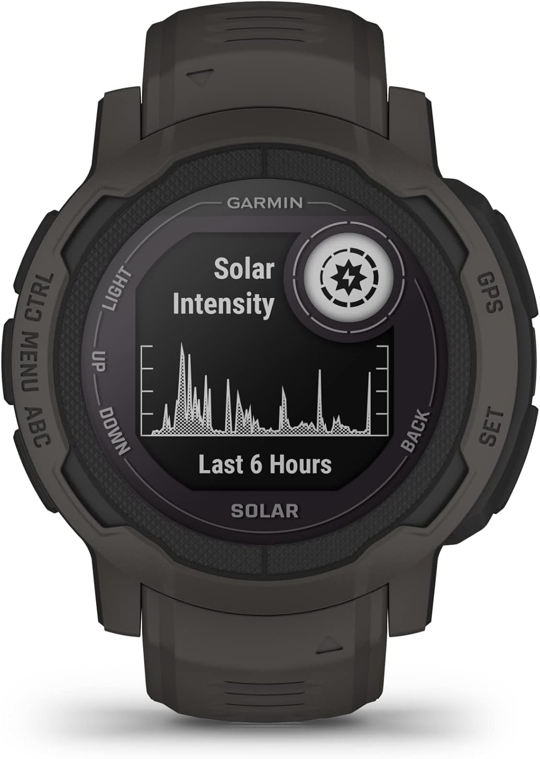 Garmin Instinct 2 Solar, Smaller-Sized Rugged Outdoor Watch with GPS, with Solar Charging Capabilities, Built for All Elements, Multi-GNSS Support, Tracback Routing and More, Graphite - Image 2