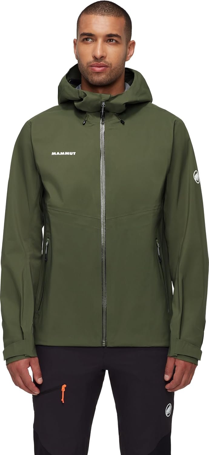 Mammut Outdoor Hardshell Hooded Mens Jacket, Waterproof, Lightweight, Breathable Hiking and Trail Running Jacket - Image 2