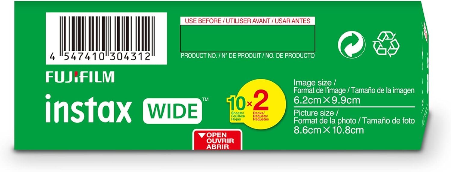 Fujifilm Instax Wide Film Twin Pack (White) - Image 3