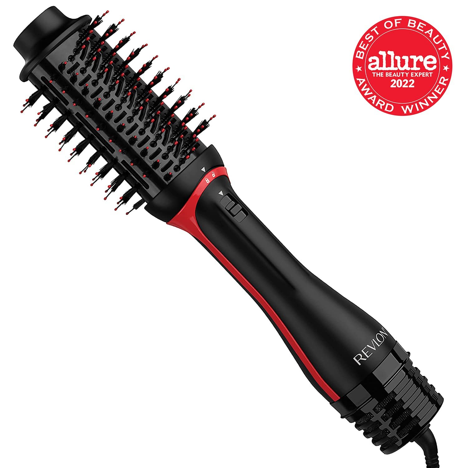 Revlon Smooth Brilliance Ceramic Hair Flat Iron | Smooth Glide and Ultra-Sleek Sylas, (1 in) & One Step Volumizer Plus 2.0 Hair Dryer and Hot Air Brush | Dry and Style (Black) - Image 6