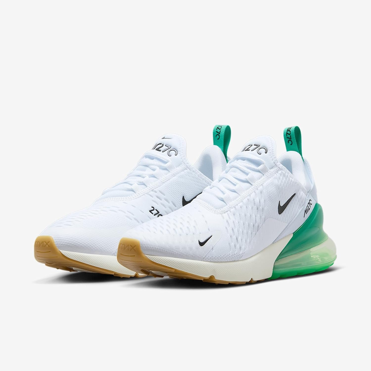 Nike Air Max 270 Women's Shoes (AH6789-125, White/Summit White/Stadium Green/Black) - Image 5