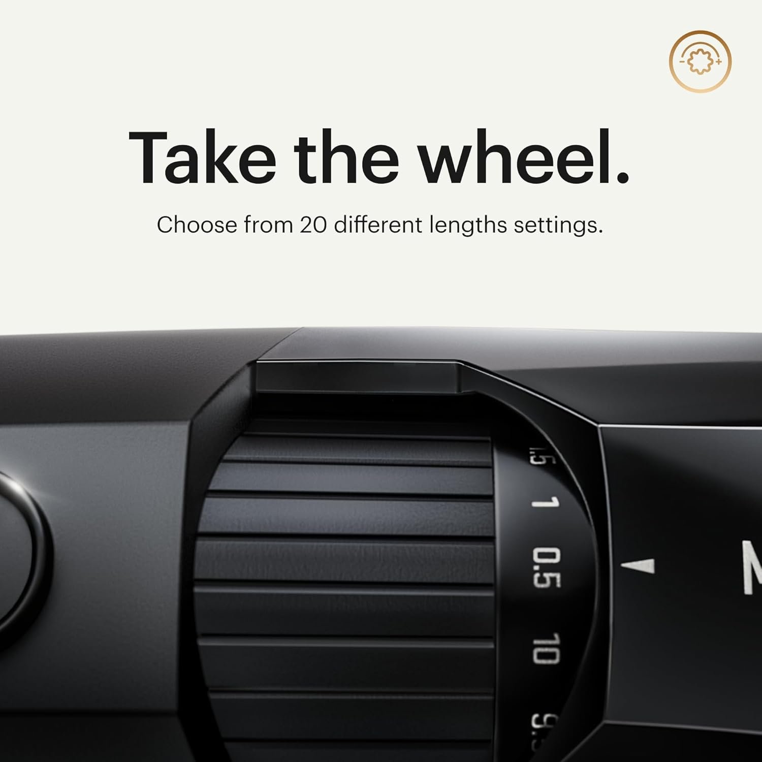 MANSCAPED® The Beard Hedger® Premium Men's Beard Trimmer, 20 Length Adjustable Blade Wheel, Stainless Steel T-Blade for Precision Facial Hair Trimming, Cordless Waterproof Wet/Dry Clipper - Image 5