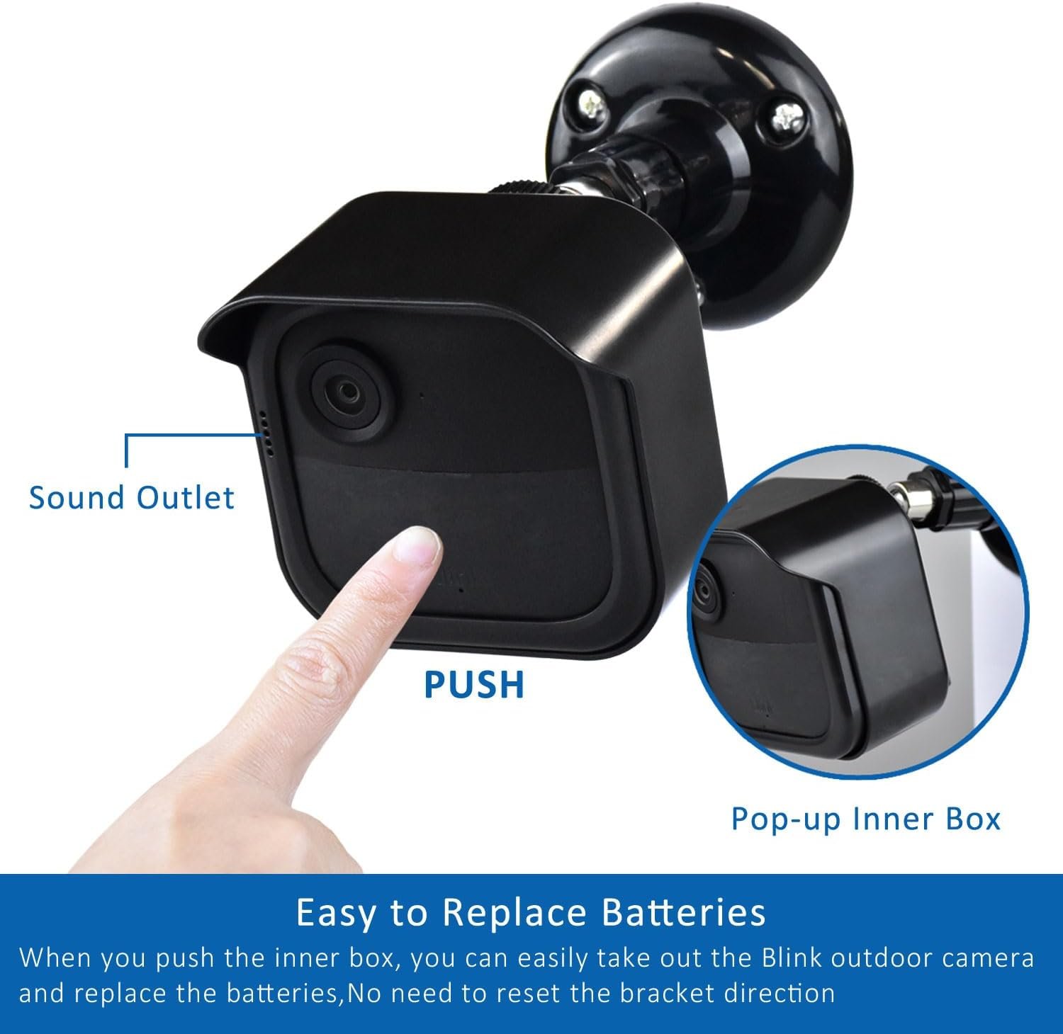 All New Blink Outdoor 4th & 3rd Gen Camera Mount Bracket,5 Pack Full Weather Proof Housing/Mount for Blink Outdoor Cameras Security System(Blink Camera not Included) - Image 3