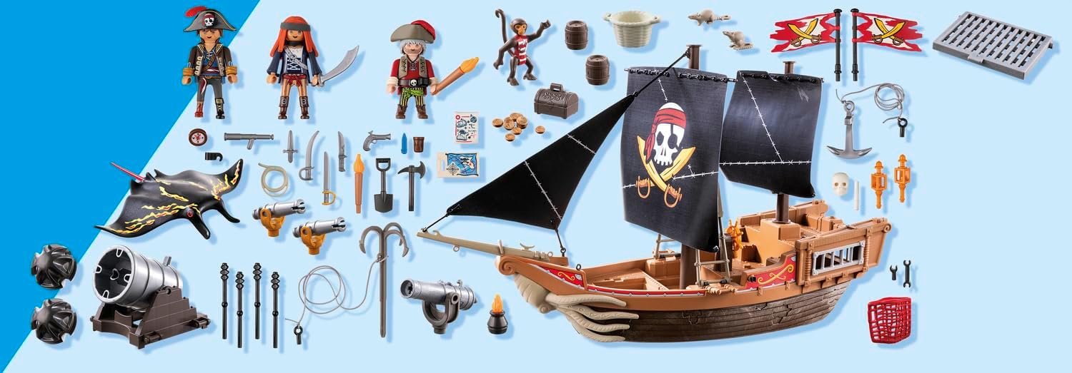 Playmobil Pirates: Large Pirate Ship - Image 7