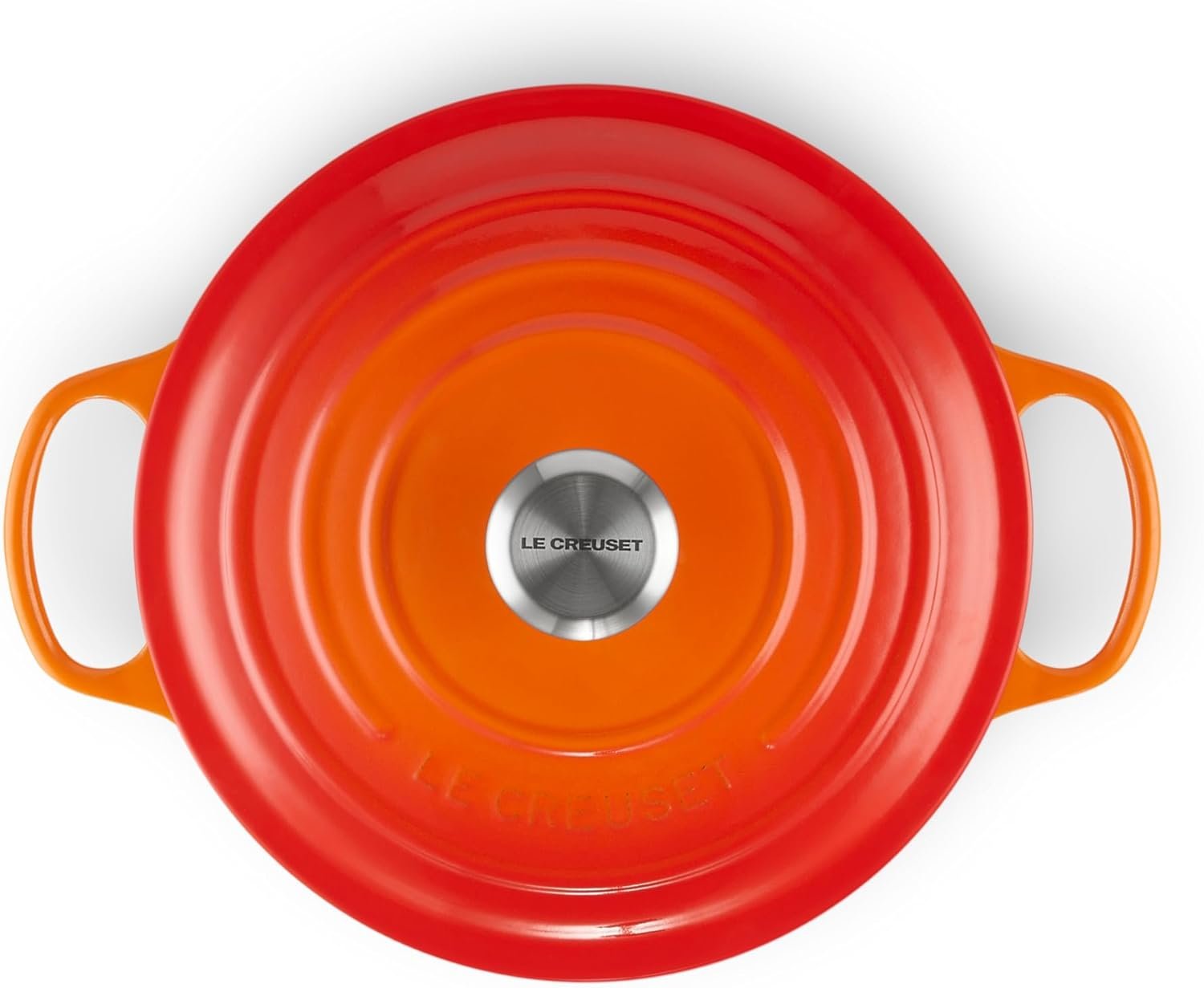 Le Creuset Enameled Cast Iron Signature Round Dutch Oven, 5.5 qt., Flame - Image 2