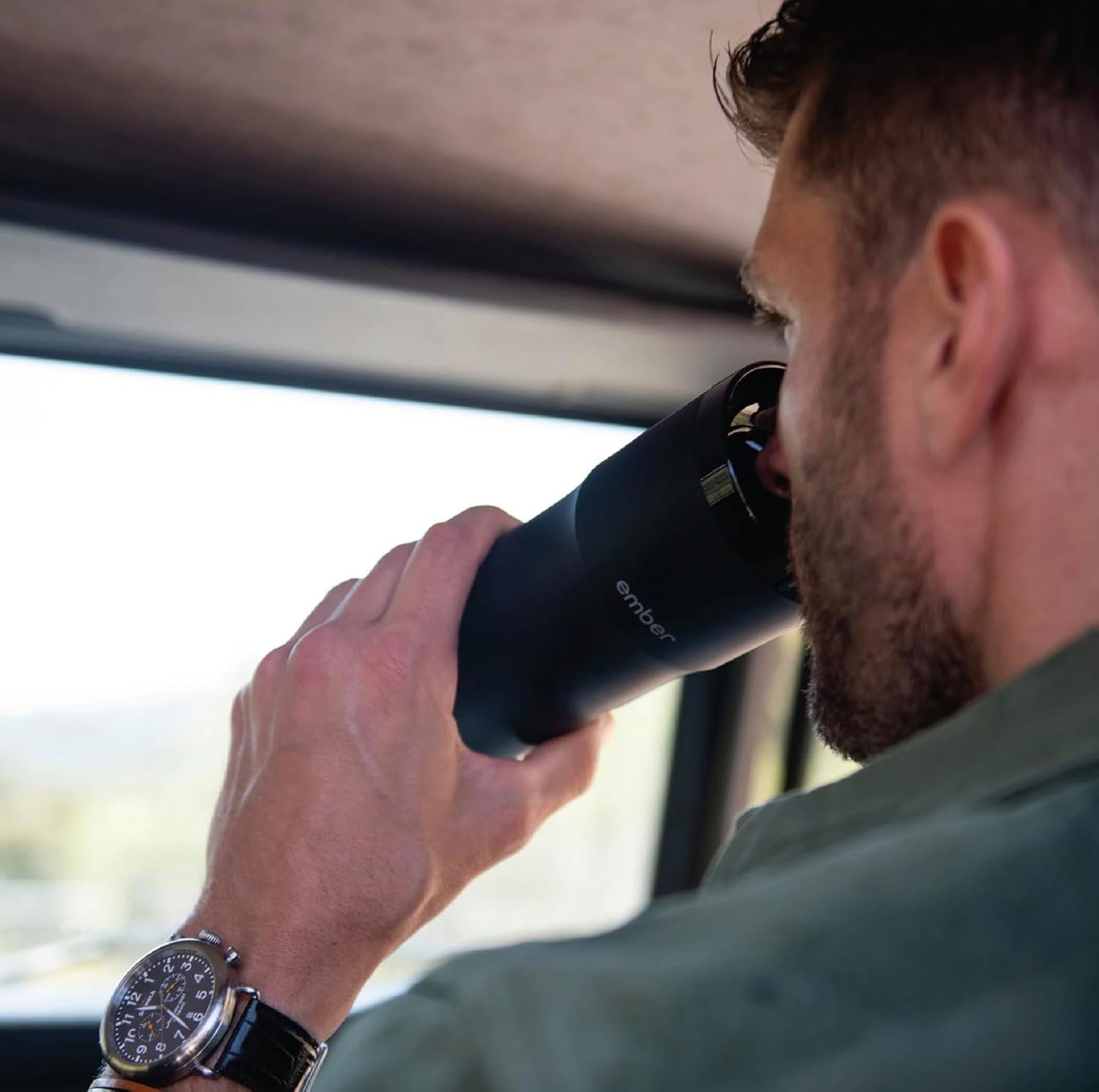 Ember Travel Mug 2+, 12 oz, Temperature Control Smart Travel Mug, Stainless Steel, Slate Black (with Apple Find My) - Image 8