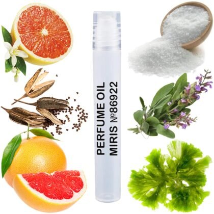 MIRIS No. 86922, Inspired by Wood Sage & Sea Salt, Long-Lasting Unisex Perfume Oil for Women & Men Roll-On, Rollerball 0.34 Fl Oz / 10 ml