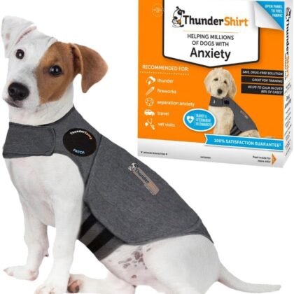 ThunderShirt for Dogs, Small, Heather Gray Classic - Dog Anxiety Relief Calming Vest