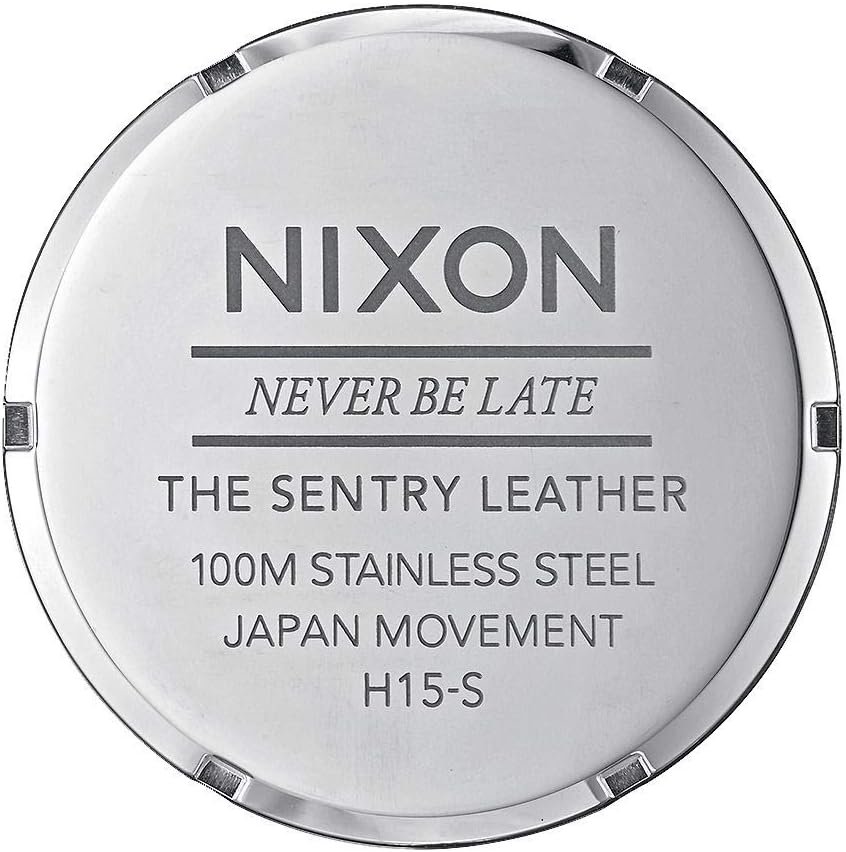 Nixon Men's A105 Sentry 42mm Stainless Steel Leather Quartz Movement Watch - Image 4