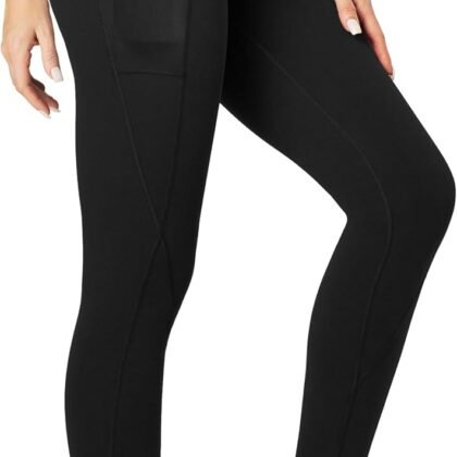 Heathyoga Leggings with Pockets for Women Tummy Control High Waisted Yoga Pants Women Compression Workout Leggings