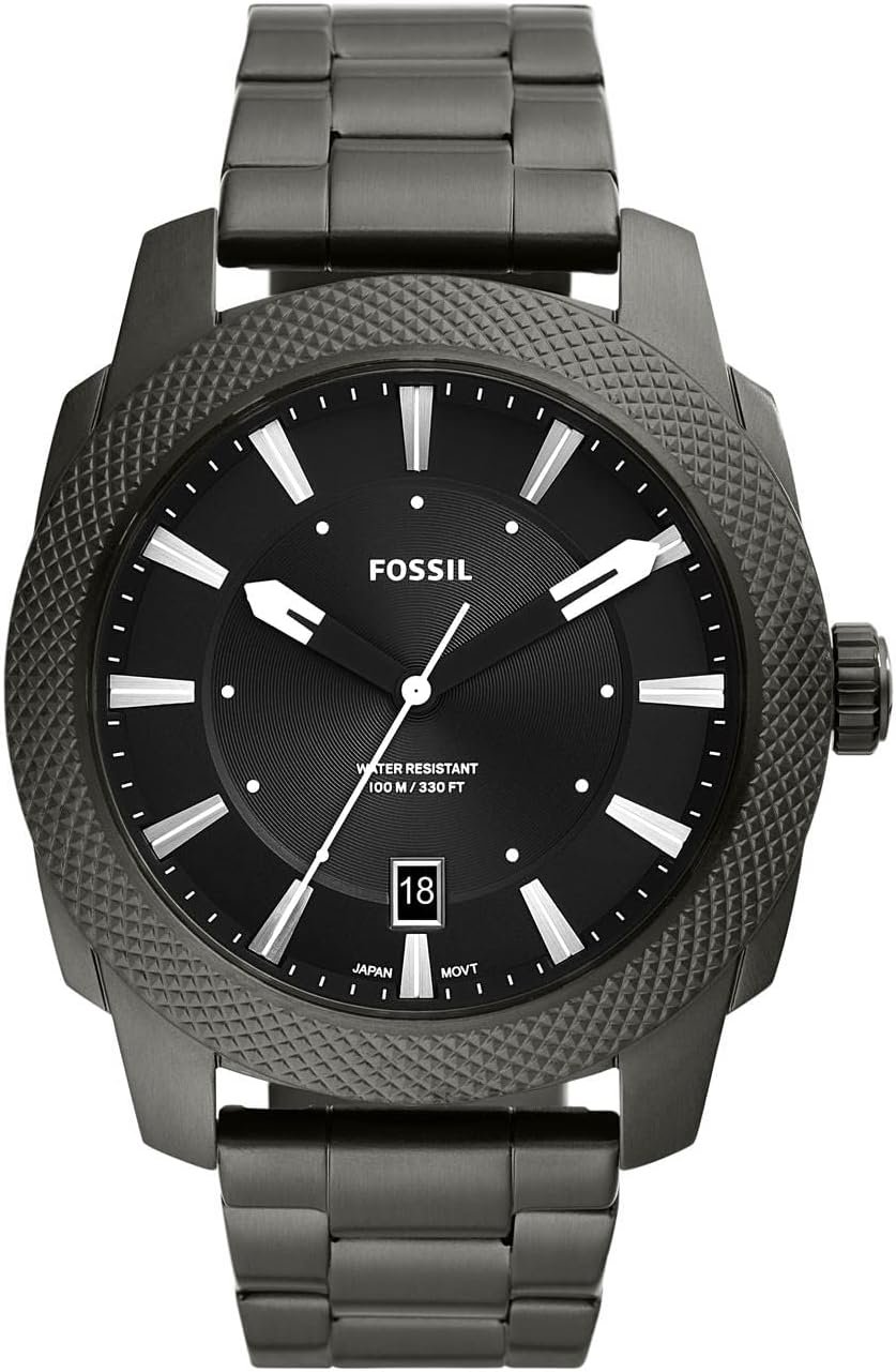 Fossil Men's Machine Quartz Stainless Steel Three-Hand Watch