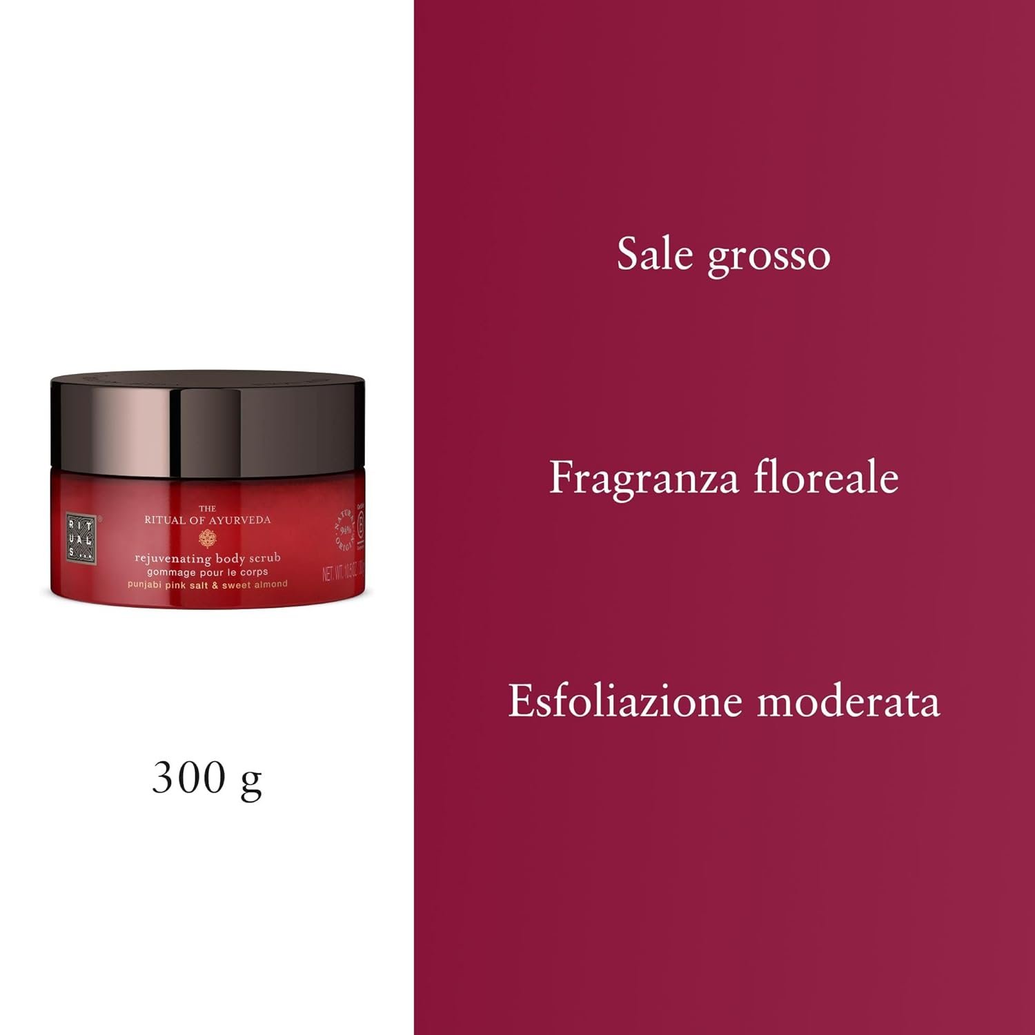 RITUALS The Ritual of Ayurveda Body Scrub - Exfoliating Scrub with Punjabi Pink Salt & Sweet Almond - 10.5 Oz - Image 3