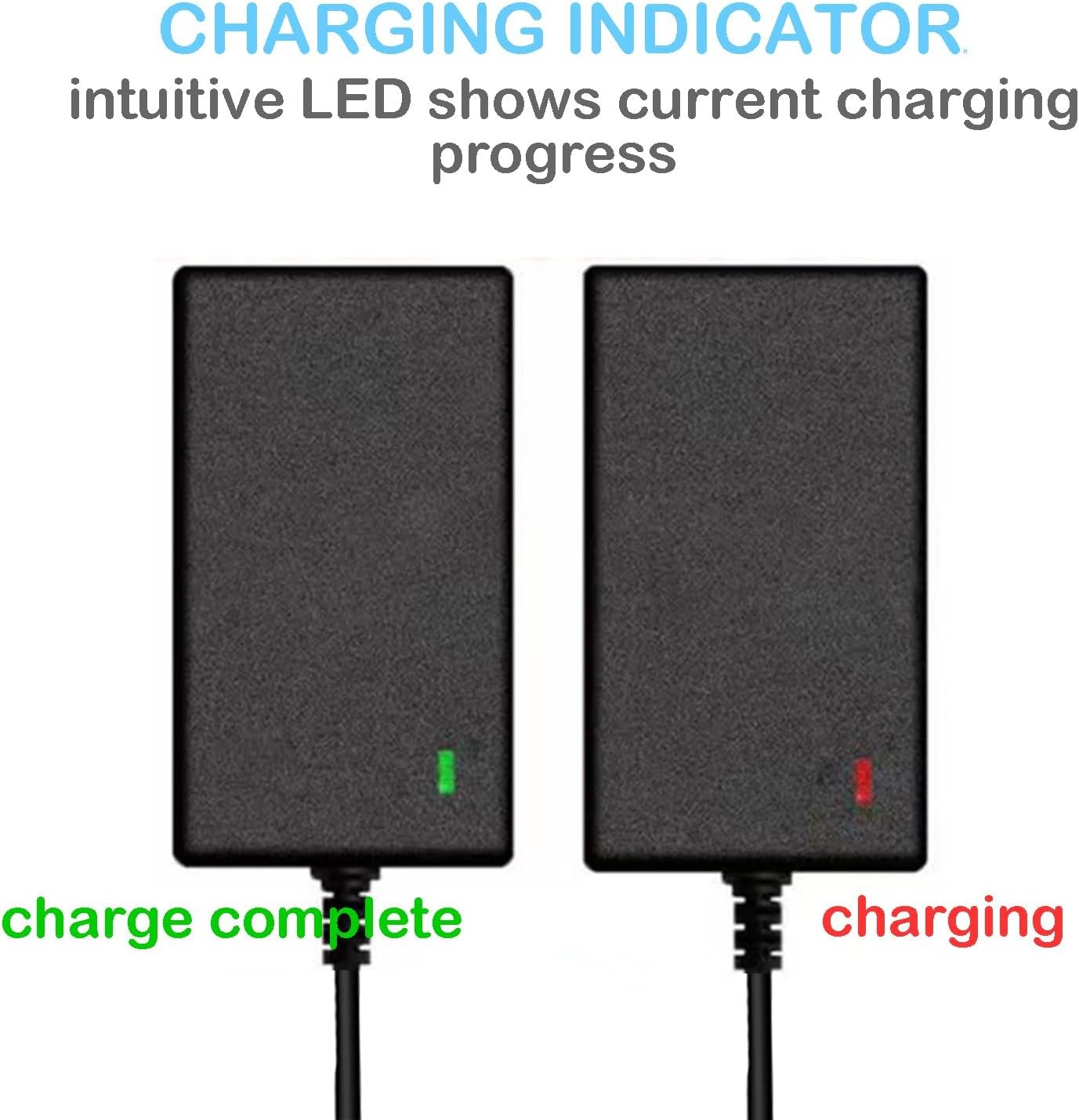 12V Battery Charger for Razor PowerCore E90 E95, Electric Scooter Black Label E90, MX125 Dirt Bike, MX125 Dirt Rocket Battery Power Supply - Image 3