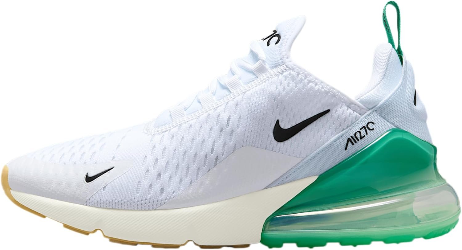 Nike Air Max 270 Women's Shoes (AH6789-125, White/Summit White/Stadium Green/Black)