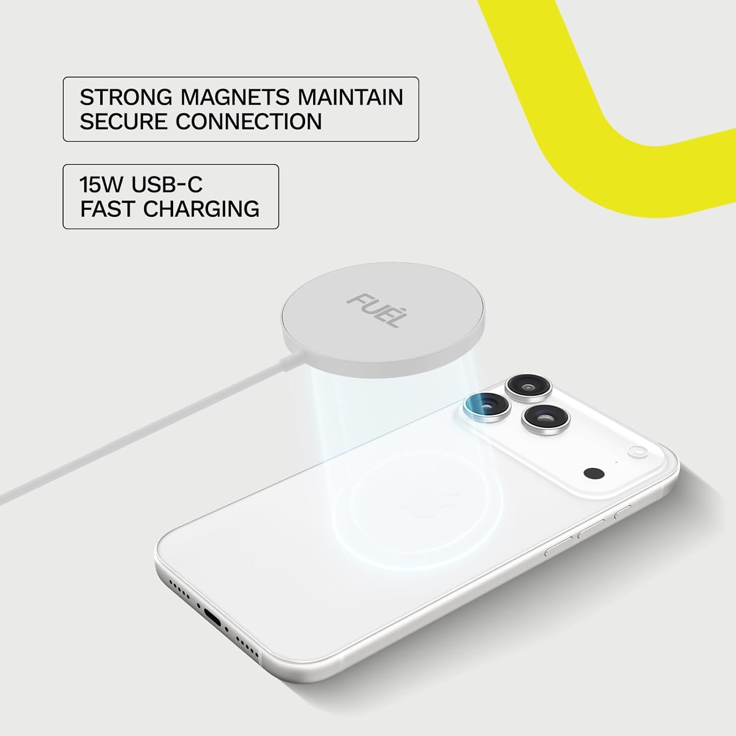 iPhone Charger Fast Charging MagSafe Charger - Fuel - 15W Magnetic Wireless Charger - Magnetic/MagSafe Charging Pad for iPhone 17 Pro Max/Air/16 Pro Max/15 Pro Max/14/13/12 & AirPods Gen 4/3/2/Pro 3/2 - Image 3