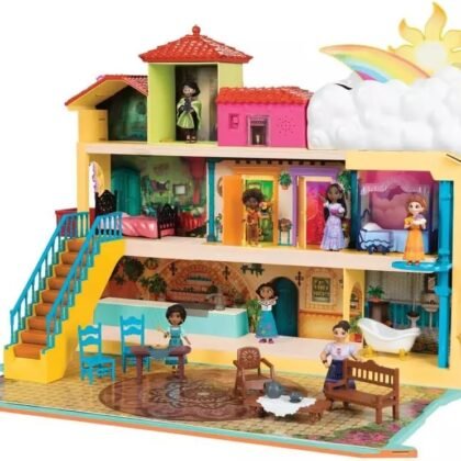 Disney Encanto Magical Madrigal House Playset with Mirabel Doll & 14 Accessories - Features Lights, Sounds & Music!