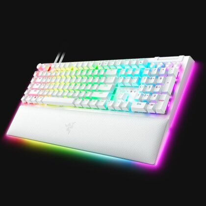 RAZER BlackWidow V4 Pro Wired RGB Keyboard White Refurbished
