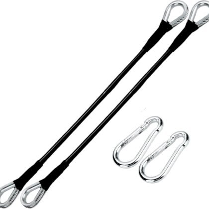 10" Extension Cables Compatible with Bowflex Home Gym | Perfect for Lat Pulldown, Tricep Extensions, and Leg Workouts | Heavy-Duty Cable Accessories for Enhanced Strength Training | 2 Pack