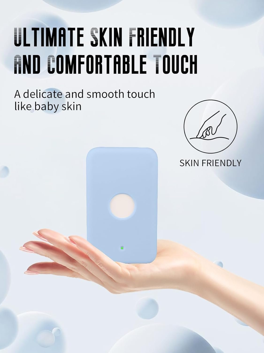 Case for Apple iPhone Air MagSafe Battery (Model: A3466), Kids-Friendly Soft Silicone Protective Cover, Shockproof (Light Blue) - Image 5