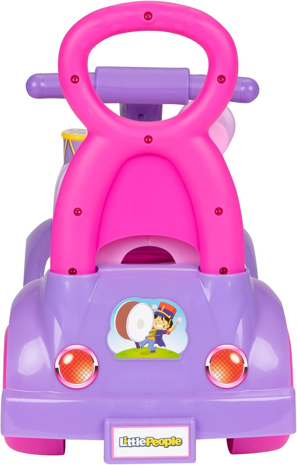 Little People Fisher-Price Music Parade Purple Ride-On, Plays 5 Marching Tunes & Other Sounds! Perfect for Toddler Boys & Girls Ages 1, 2, & 3 Years Old - Helps Foster Motor Skills - Image 8