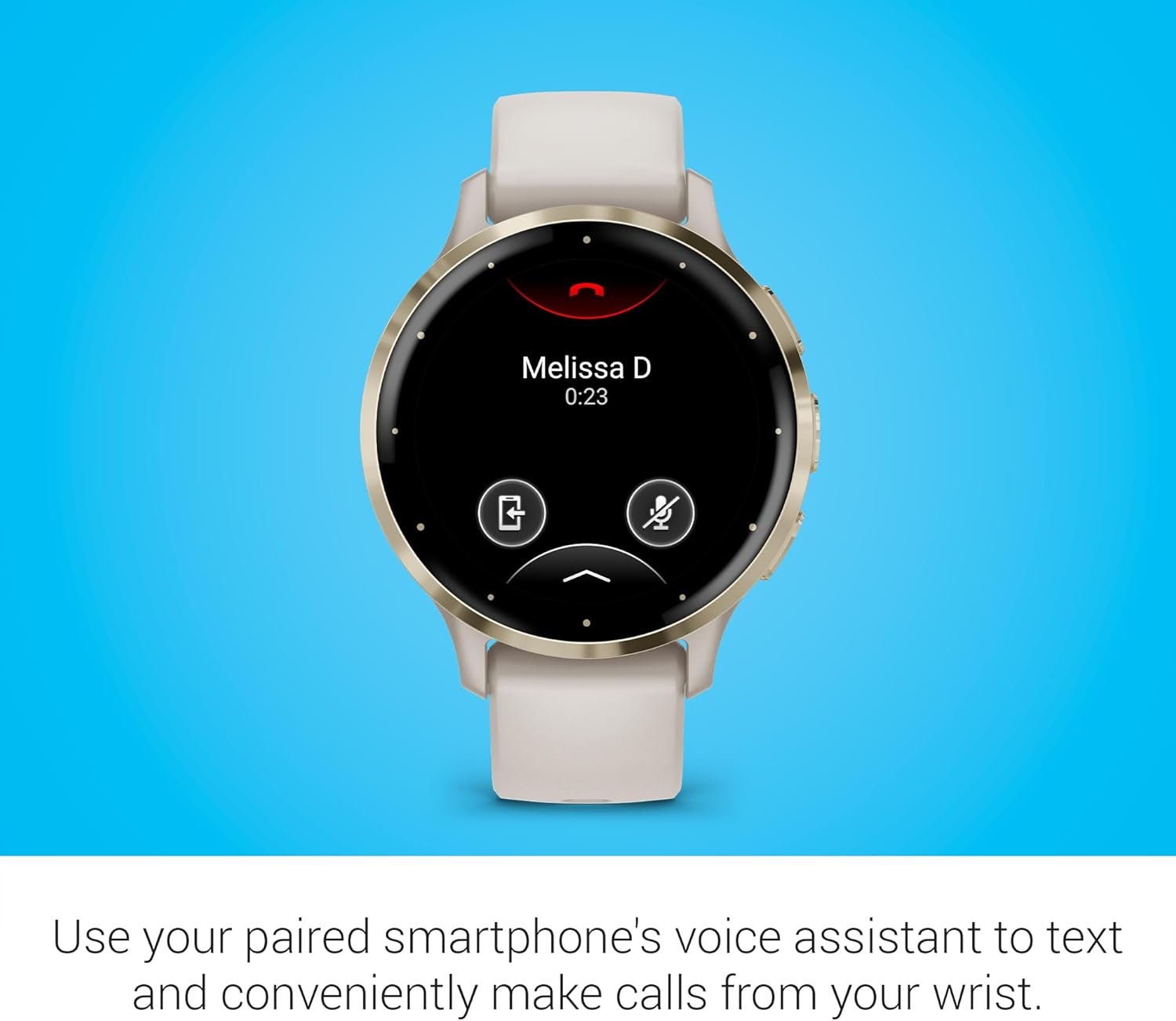 Garmin Venu 3S Soft Gold Stainless Steel Bezel 1.2-Inch AMOLED Touchscreen Display Smart Watch with 41mm Ivory Case and Silicone Band - Image 6