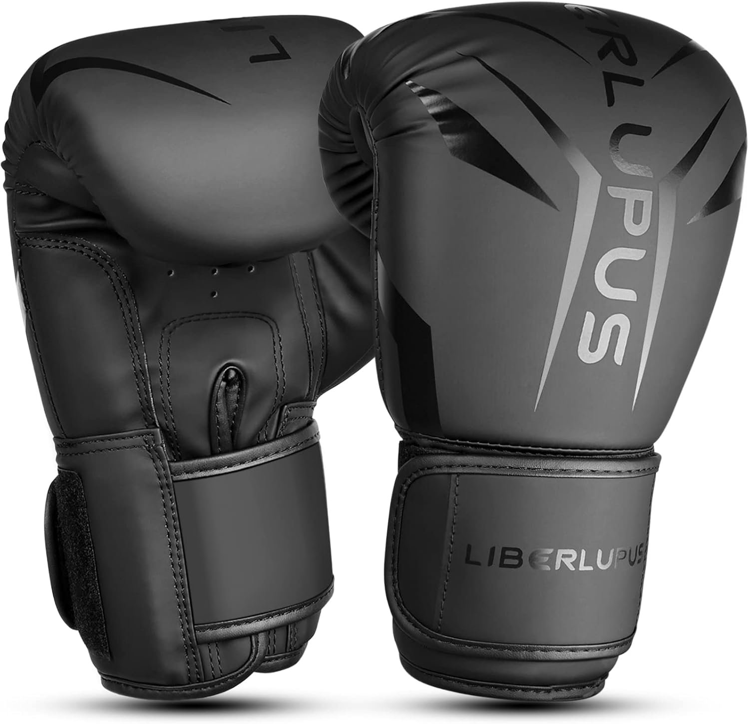 Liberlupus Boxing Gloves for Men & Women - Training, Kickboxing, Sparring, Punching, Heavy Bag Workout for Muay Thai, MMA