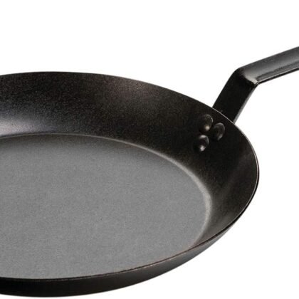 Lodge Pre-Seasoned Carbon Steel Skillet - Use in the Oven, on the Stove, on the Grill, or Over a Campfire - 12 Inch