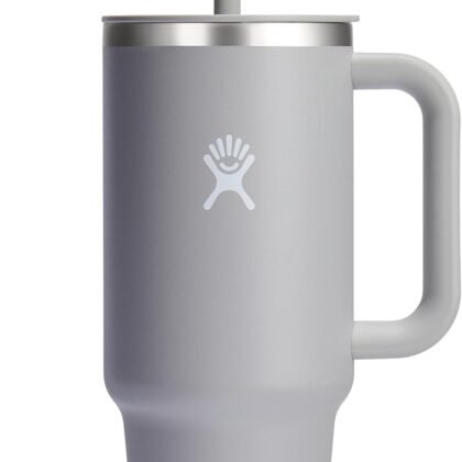 Hydro Flask 40 Oz Travel Tumbler with Handle, Lid and Straw - Insulated Stainless Steel in 40 Oz Birch